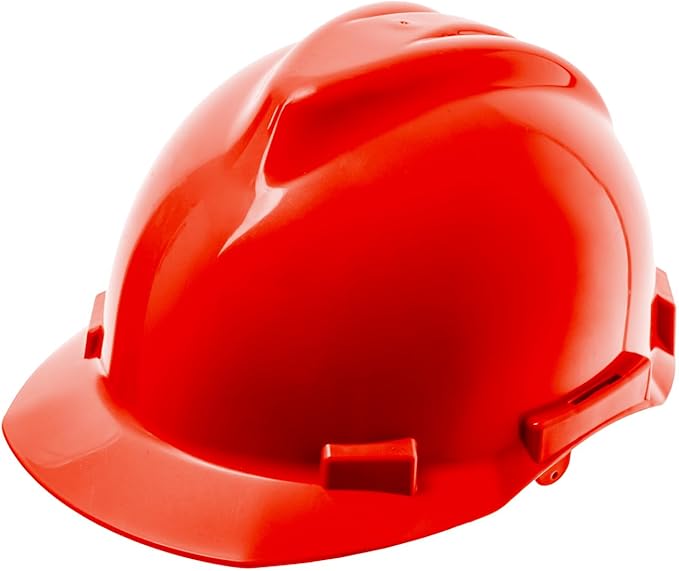 10 Pack of Red Safety Helmets