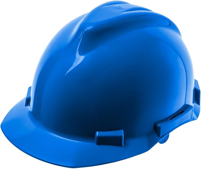 10 Pack of Blue Safety Helmets
