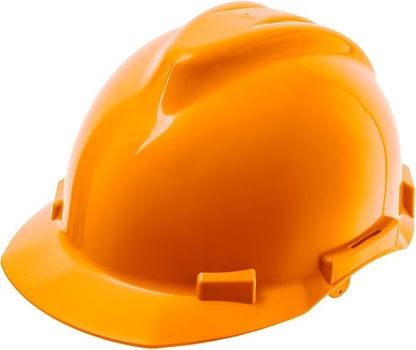 10 Pack of Orange Safety Helmets